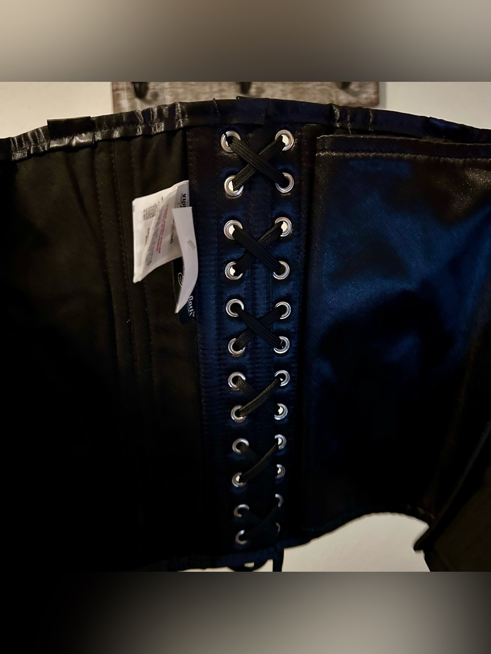 NWT Vintage Goth Collection Black Underbust Corset Belt - Size 36 - Picture 6 of 6